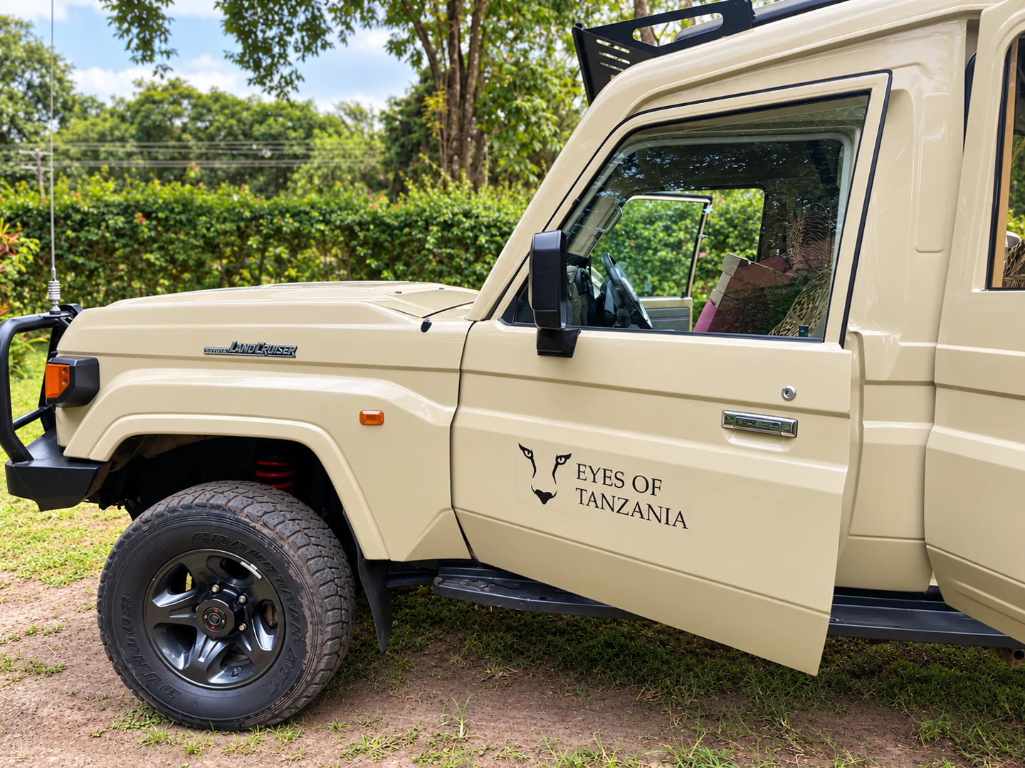The Eyes of Tanzania Land Cruiser