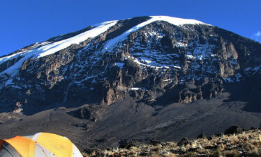 Kilimanjaro seen from camp!